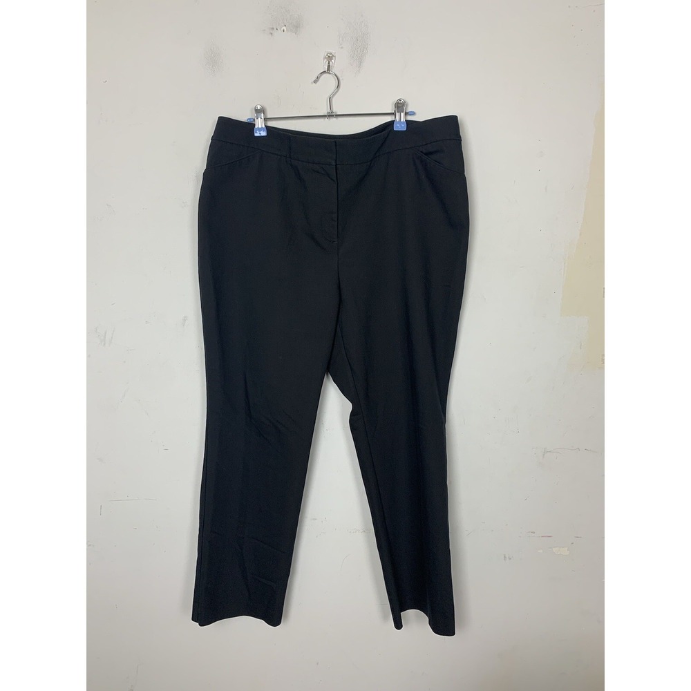Chicos So Slimming Juliet Ankle Pants Black Size 3 Short Stretch Straight Leg